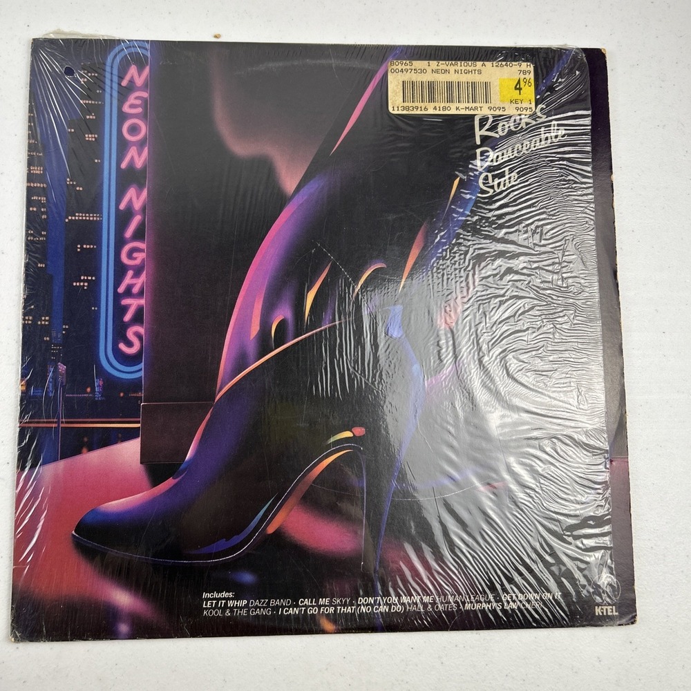 Neon Nights Rock's Danceable Side Various LP‎ Vinyl 1982 K-tel VG+